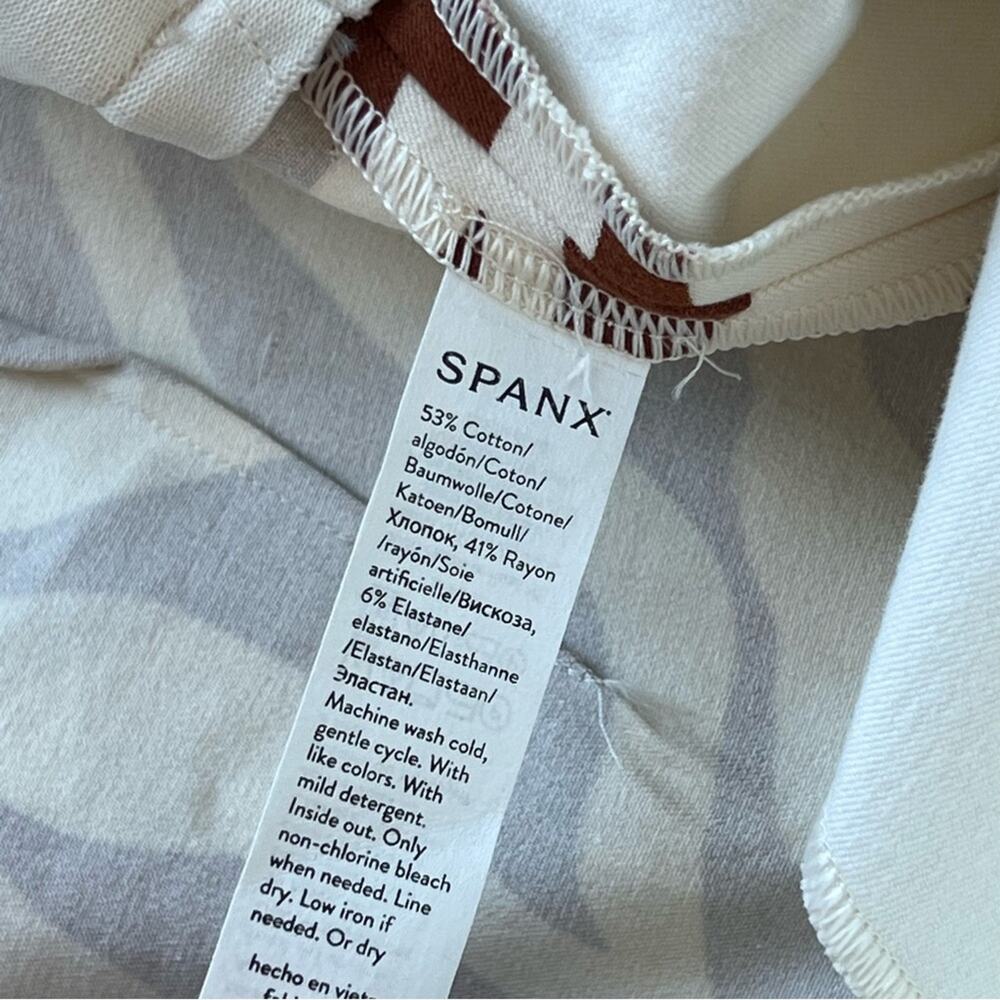 Spanx Polished Printed High Rise Skinny Leg Ankle Pull-On Pants Women’s Size 1X - Picture 9 of 9